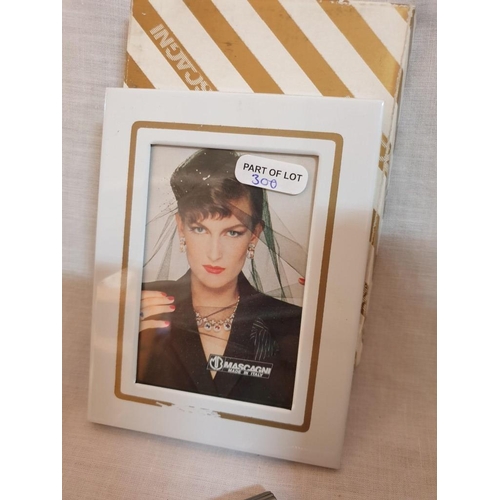 300 - Decorative Silver plated Picture Frame (20cm x 14.5cm Overall) 2 x Other Picture Frames and a 