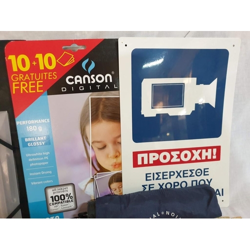 301 - Collection of Assorted Items; Case Bottle Opener, Umbrella, Glasses, PC Mouse, Arabic Travel CD, Sig... 