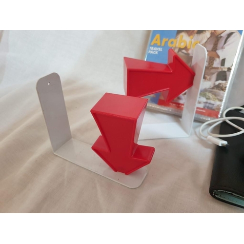 301 - Collection of Assorted Items; Case Bottle Opener, Umbrella, Glasses, PC Mouse, Arabic Travel CD, Sig... 