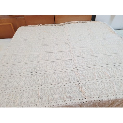 288 - Large Handmade Double Bed cover (Approx. 220cm x 220cm)