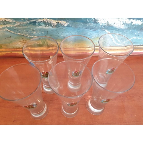 296 - Set of 6 x Aphrodite's Rock Brewing Company Beer Glasses