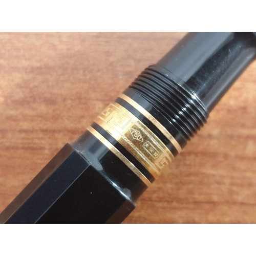 697 - Omas Paragon (Italy) Fountain Pen, Black Colour with 18ct Gold Trim and Nib, Limited Edition No 273/... 