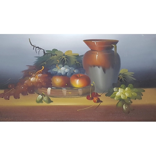 127 - Still Life Oil on Canvas in Gilded Vintage Style Frame, Signed by The Artist (46cm x 36cm)