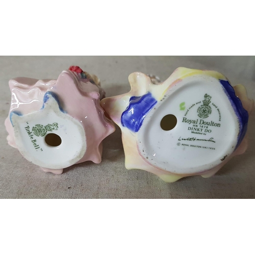 64 - Royal Doulton Mini Porcelain Doll / Figurine (H:10.5cm each) 