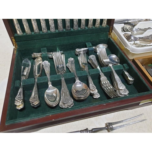 62 - Large Qty of Silver Plated Flatware / Cutlery in the Kings Pattern Mostly Arthur Price of Sheffield ... 