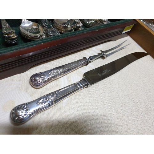 62 - Large Qty of Silver Plated Flatware / Cutlery in the Kings Pattern Mostly Arthur Price of Sheffield ... 