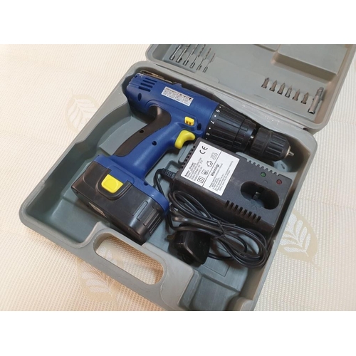 68 - Ultra Plus, 18V Cordless Drill / Screw Driver in Case with Accessories *Working when Lotted*