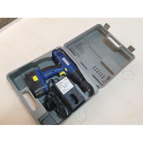 68 - Ultra Plus, 18V Cordless Drill / Screw Driver in Case with Accessories *Working when Lotted*
