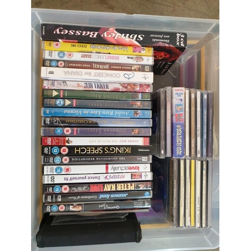86 - Box of Assorted DVD's & CD's