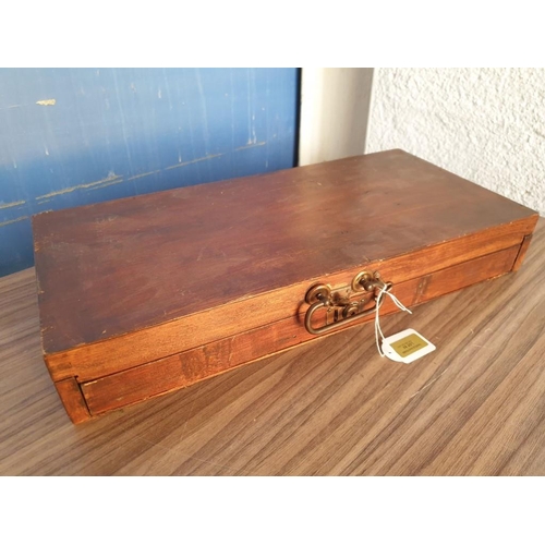 92 - Antique Xylophone in Wooden Case with Slide Out Lower Set (Approx 54 x 26 x 8cm)