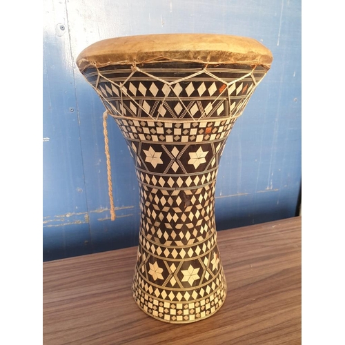 95 - Handmade African Drum (H:42cm)