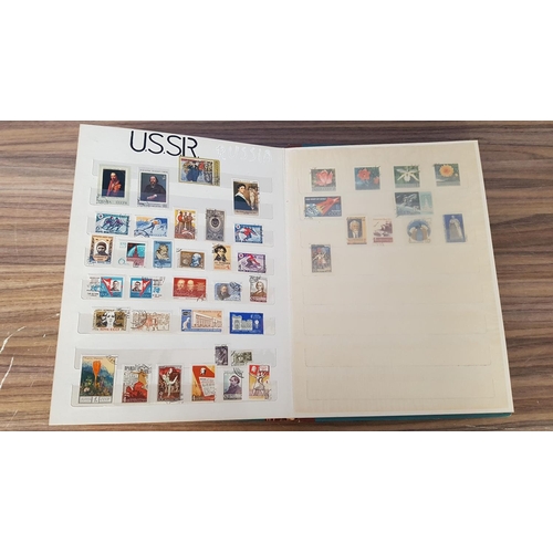 117 - Collection of Vintage Stamps in Vintage Album (Cyprus, E. Germany, Greece, W. Germany, Ussr)