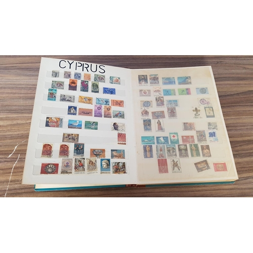 117 - Collection of Vintage Stamps in Vintage Album (Cyprus, E. Germany, Greece, W. Germany, Ussr)