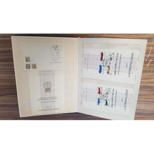 117 - Collection of Vintage Stamps in Vintage Album (Cyprus, E. Germany, Greece, W. Germany, Ussr)