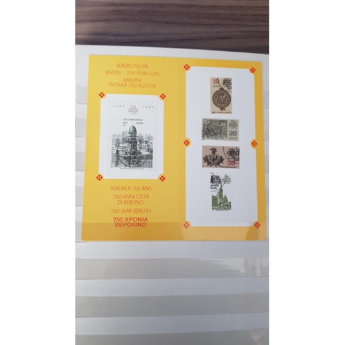 117 - Collection of Vintage Stamps in Vintage Album (Cyprus, E. Germany, Greece, W. Germany, Ussr)