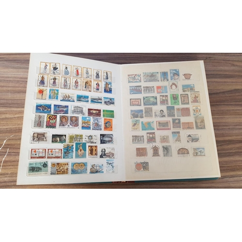 117 - Collection of Vintage Stamps in Vintage Album (Cyprus, E. Germany, Greece, W. Germany, Ussr)