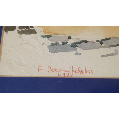 103 - Original Watercolour Painting by Petromichalaki Apostolos (20 x 25cm)