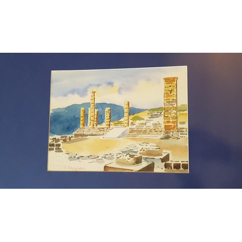 103 - Original Watercolour Painting by Petromichalaki Apostolos (20 x 25cm)