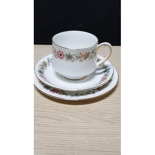15 - Paragon Porcelain Tea / Coffee Set (6 x Cups, 6 x Saucers, 6 x Cake Plates, Sugar Bowl and Cream Jar... 