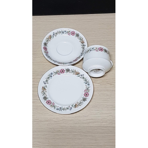 15 - Paragon Porcelain Tea / Coffee Set (6 x Cups, 6 x Saucers, 6 x Cake Plates, Sugar Bowl and Cream Jar... 