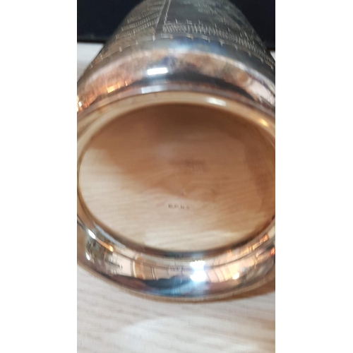 17 - Silver Plated / EPNS Collection inc; Large Oval Tray with Handles (30 x 40.5cm x 4cm) Beer Mugs, Win... 