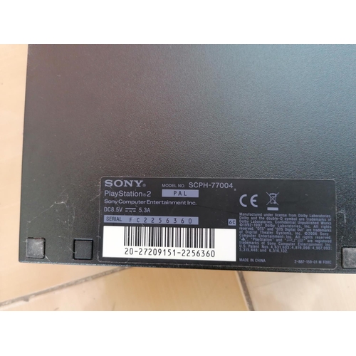 371 - 5 x Sony PlayStation with Connectors (Only 1 x TV Cable, no Joy Sticks) (A/F Un-Tested)