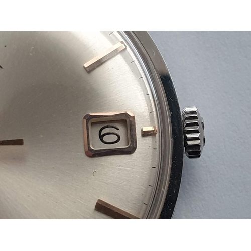 157 - Vintage Gents Omega Wrist Watch, Stainless Steel Case (31mm) with Date, Silver Colour Face and Gold ... 