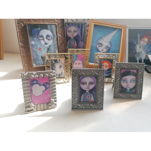 358 - 12 x  Assorted Pictures Frames (25cm - 11cm)