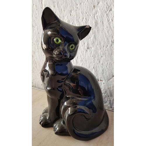 368 - Cat and Duck Family Ceramic Figurines (A/F) (Cat H:25cm and Ducks H:14cm)