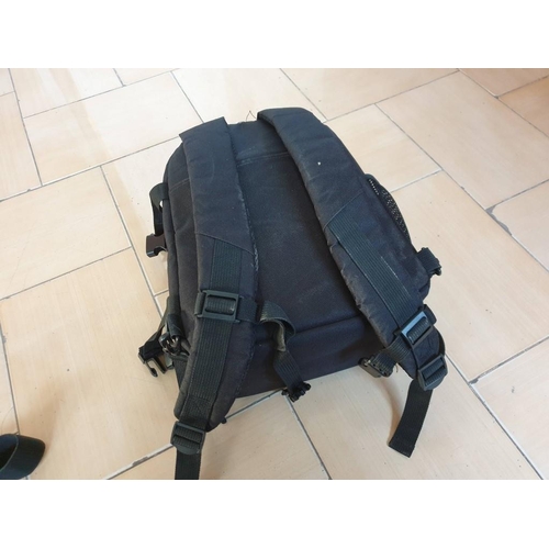 492 - 2 x Camera Bags; Dura Gadget Ruck Sack (Black Colour) with Adjustable Padded Compartments and Separa... 