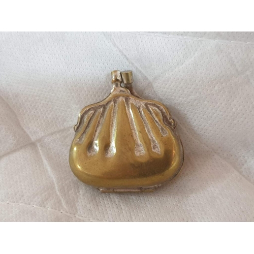 538 - Antique Metal Miniature Purse / Pill Box, Circa 1920