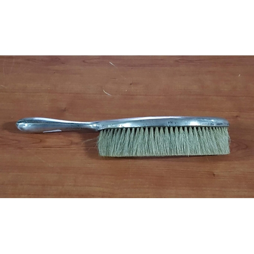 269 - Vintage Table Crumb Brush with .850 Silver Covered Handle, Together with 'King Silver' White Metal H... 