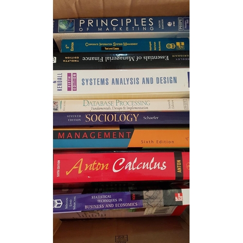 287 - Large Collection of College Books (2x Boxes)