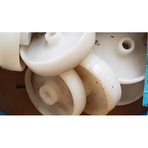 411 - Set of 6 x Plastic Wheels (Ø16cm)