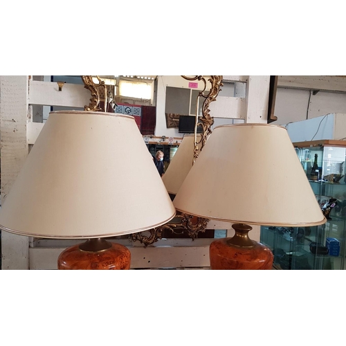 458 - Pair of 2 x Vintage Goebel, Made in Germany Table Lamps (H:78cm)