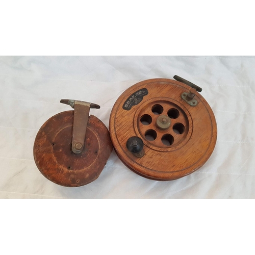 471 - Pair of Vintage Sea Fishing Reels, Handmade The Seareel (x2)