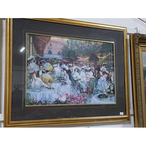 588 - Print of an Impression Artist Painting in Gilded Frame (110cm x 85cm)