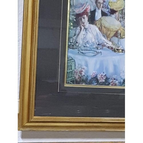 588 - Print of an Impression Artist Painting in Gilded Frame (110cm x 85cm)