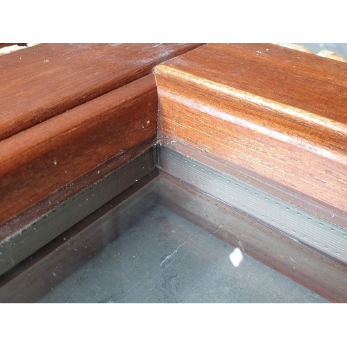 508 - 2 x Solid Wood Windows with Fixed Sealed Unit Double Glazing (Approx 59 x 150cm) (2)