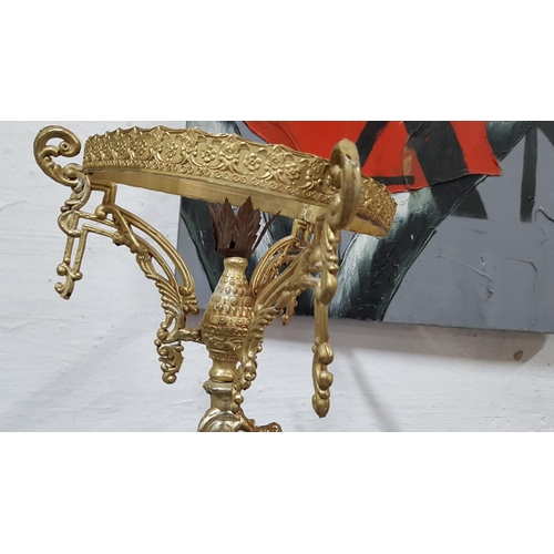 118 - Vintage Style / Brass Effect Table Lamp Base (H:50cm) (A/F)