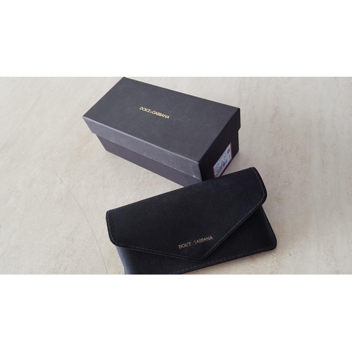 185 - Pair of Dolce & Gabbana Sunglasses in Black & Gold Frame, DG4269 501/8G in Original DG Case