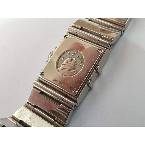 32 - Ladies Omega Constellation Quadra 1237 Wrist Watch with Diamond Bezel and 3,6,9 & 12 Hour Markers, C... 