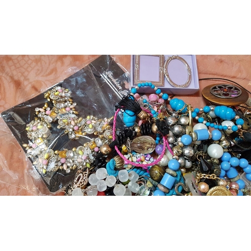 421 - Huge collection of Costume Jewellery inc; Necklaces, Bracelets etc