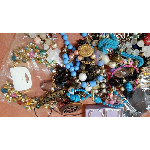 421 - Huge collection of Costume Jewellery inc; Necklaces, Bracelets etc