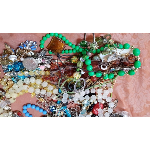 421 - Huge collection of Costume Jewellery inc; Necklaces, Bracelets etc