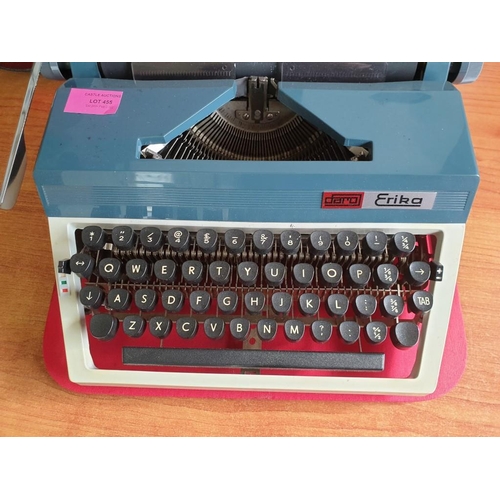 455 - Vintage Erika Portable Typewriter (Mod. 40), Made in Germany