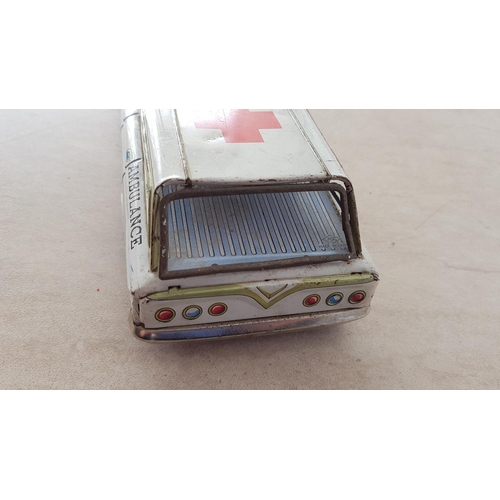 553 - Vintage Tin Toy Ambulance Made in Japan and Vintage Super Mario Light