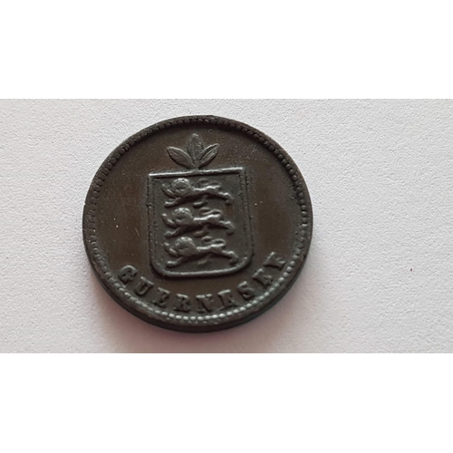 557 - Guernesey 1858 Coin