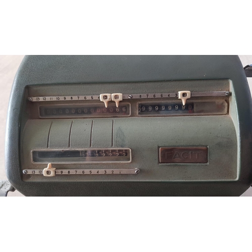 569 - Vintage Calculator Made by Atvidaberg Facit NTK (508335) Early 1950's and Vintage 