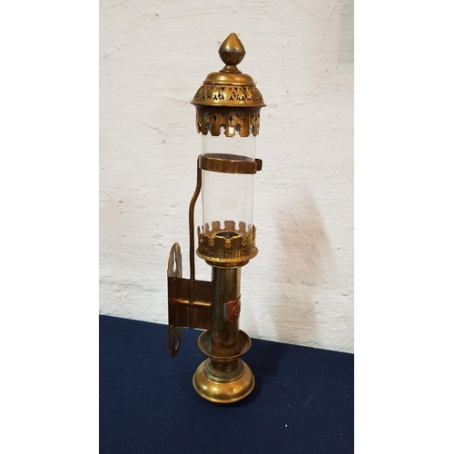 65 - Great Western Railway Carriage Light (Candle Wall Holder) (A/F)